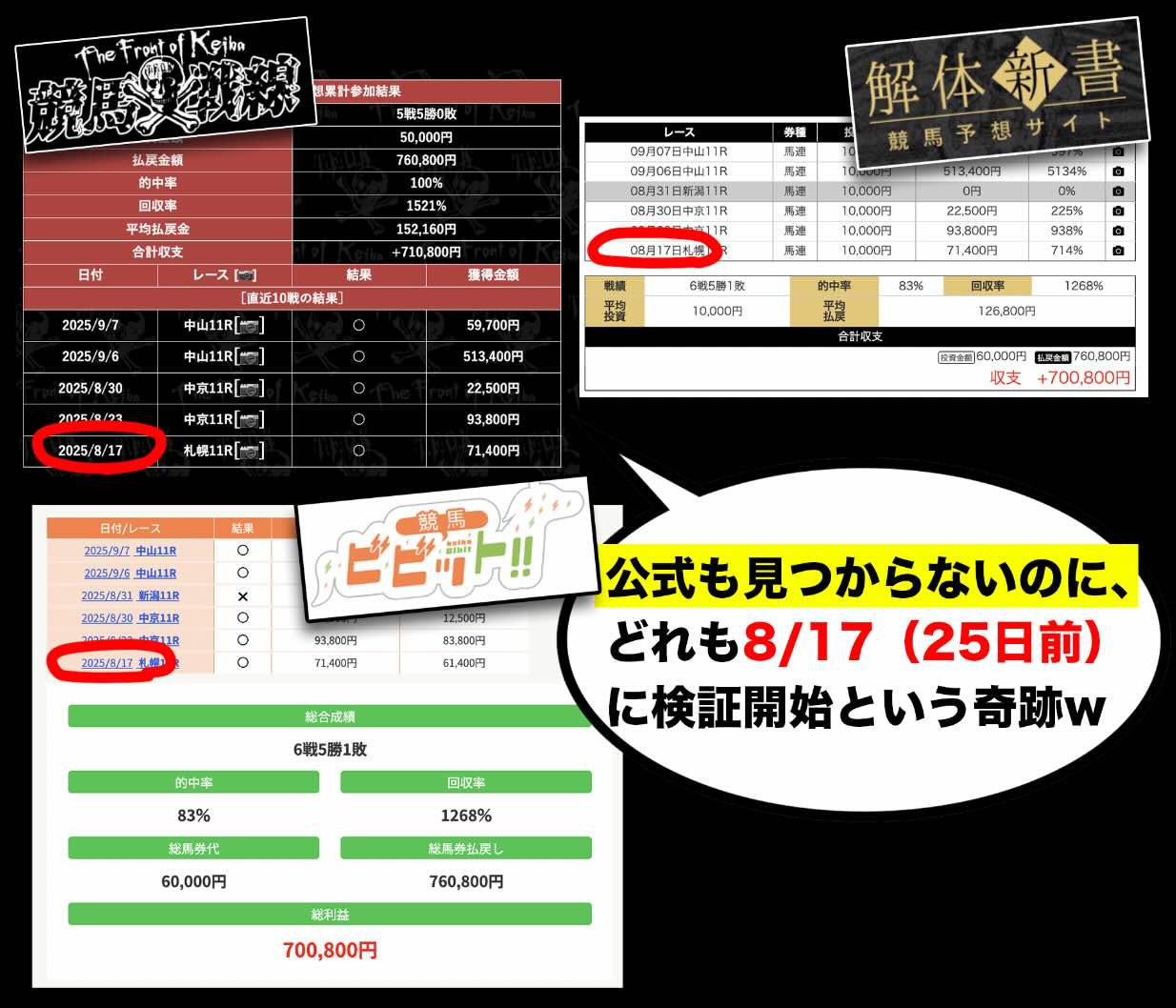 外部集客サイトによるニジュウマルの戦績について